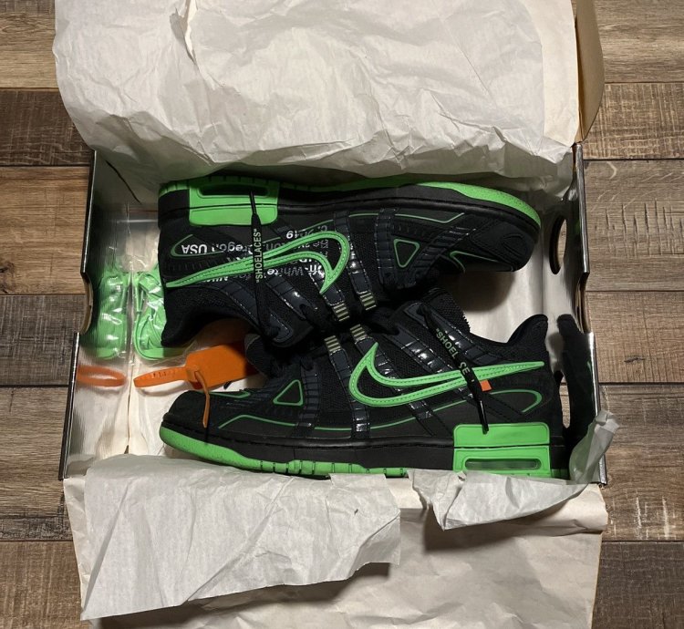 Nike Off-white Rubber Dunk Green Strike