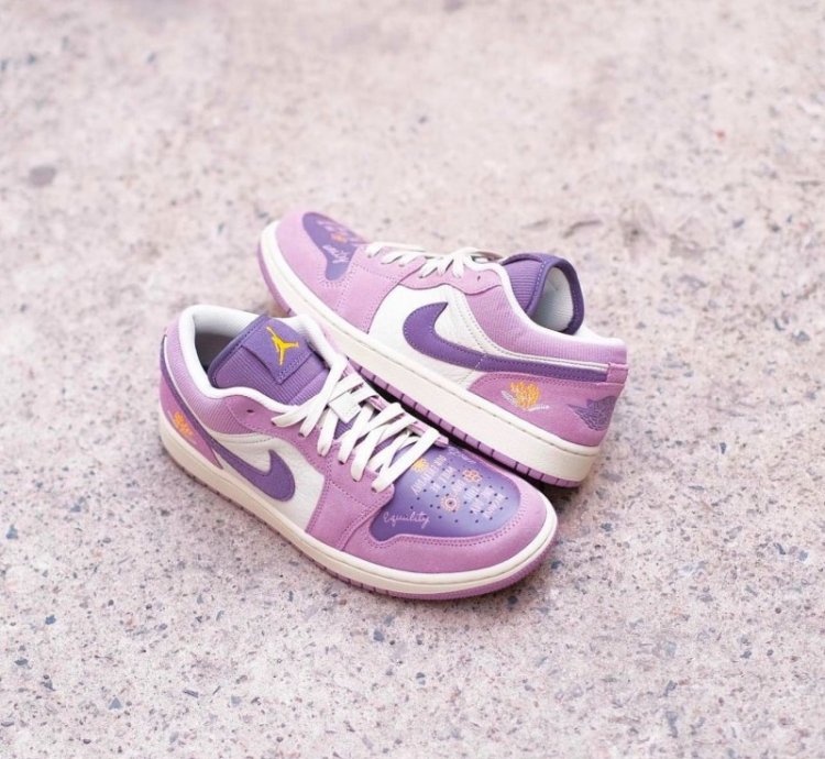 Nik E Air Jordan 1 Low Unity Basketball Sneakers