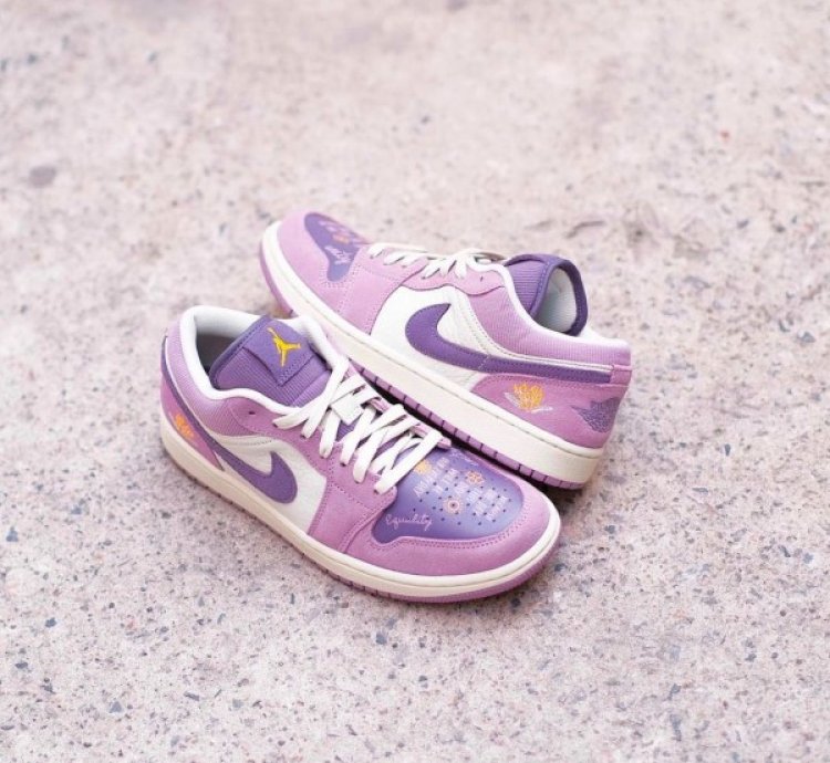 Nik E Air Jordan 1 Low Unity Basketball Sneakers