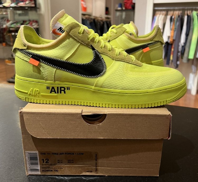 Nike Off-white Volt Air Force One