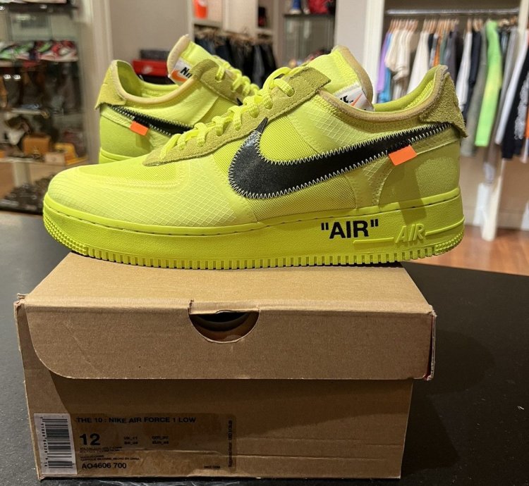 Nike Off-white Volt Air Force One