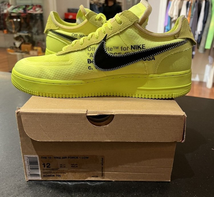 Nike Off-white Volt Air Force One