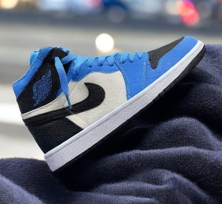 Nik E Air Jordan 1 Spider Verse Unc Blue Basketball Sneakers Semi Ua