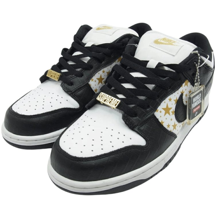 Supreme Nike Sb Dunk Low Og Qs Gold Stars