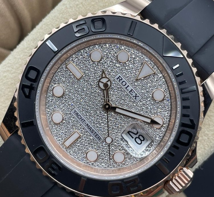 Rolex Yacht-master 40 Factory Diamond Paved Dial Unworn
