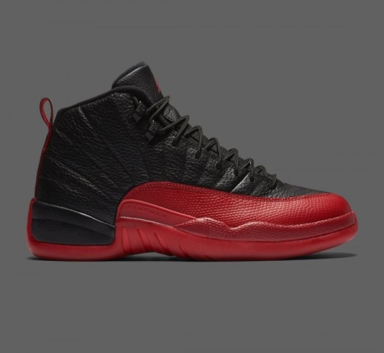 Nik E Air Jordan 12 Flu Game Basketball Sneakers