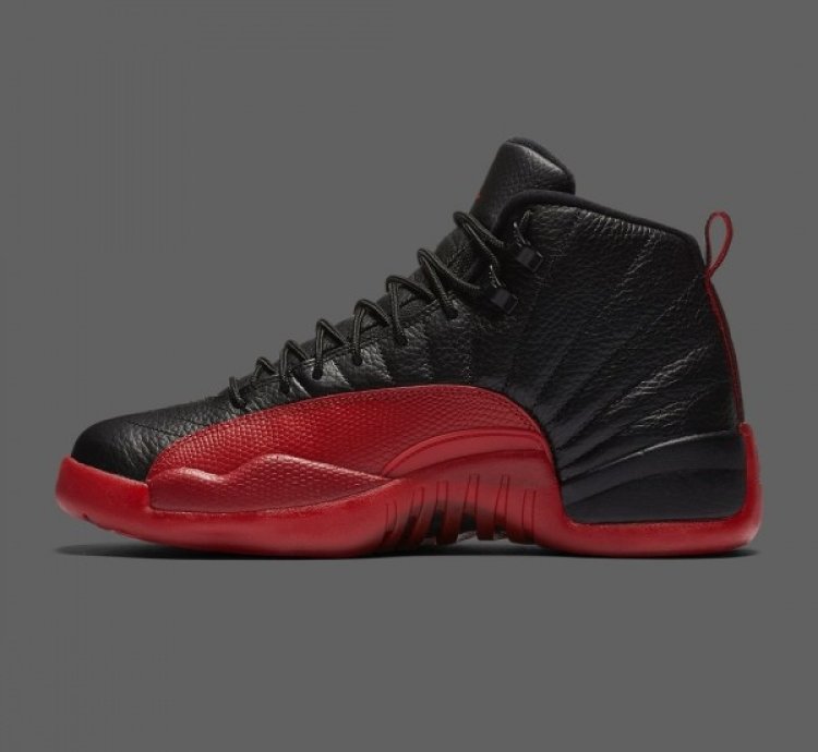 Nik E Air Jordan 12 Flu Game Basketball Sneakers