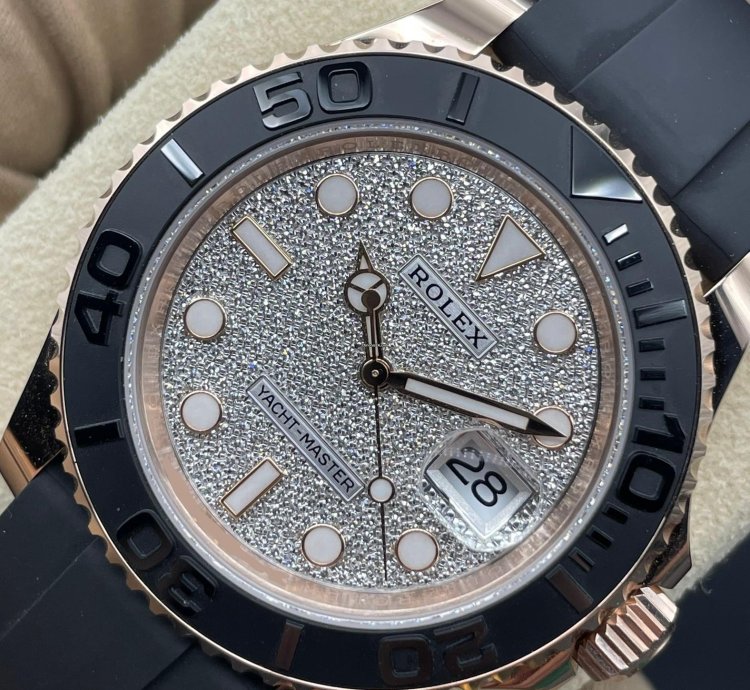 Rolex Yacht-master 40 Factory Paved Dial Unworn