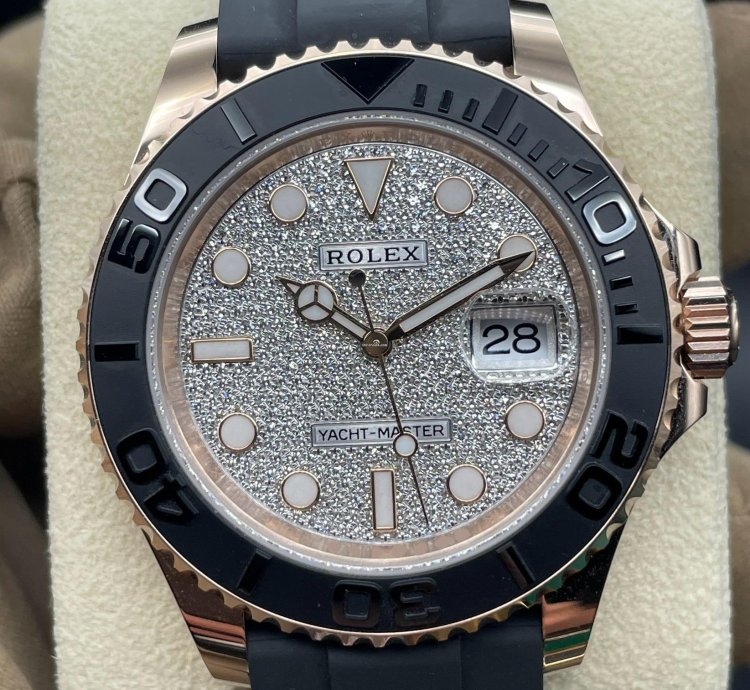 Rolex Yacht-master 40 Factory Paved Dial Unworn