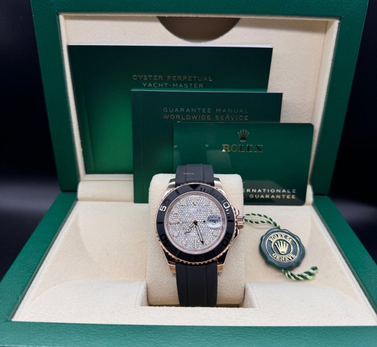 Rolex Yacht-master 40 Factory Paved Dial Unworn