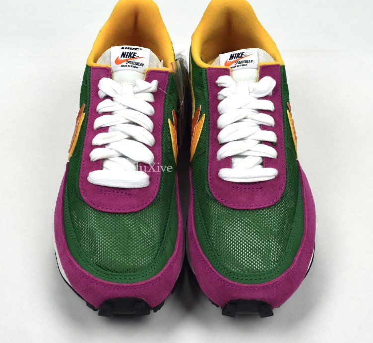 Nike Sacai Ld Waffle Sneakers Pine Green Clay Orange Ds19