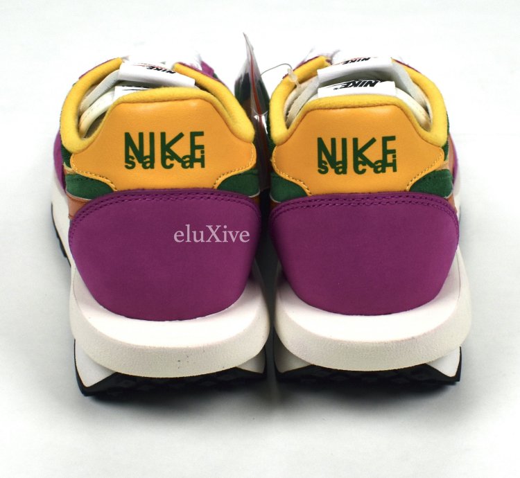 Nike Sacai Ld Waffle Sneakers Pine Green Clay Orange Ds19