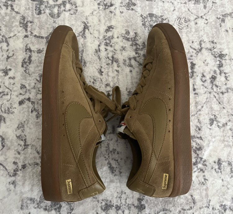 Supreme Nike Sb Ftw Blazer Low Gt Golden Beige 10