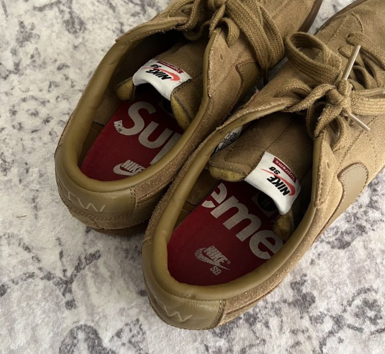 Supreme Nike Sb Ftw Blazer Low Gt Golden Beige 10