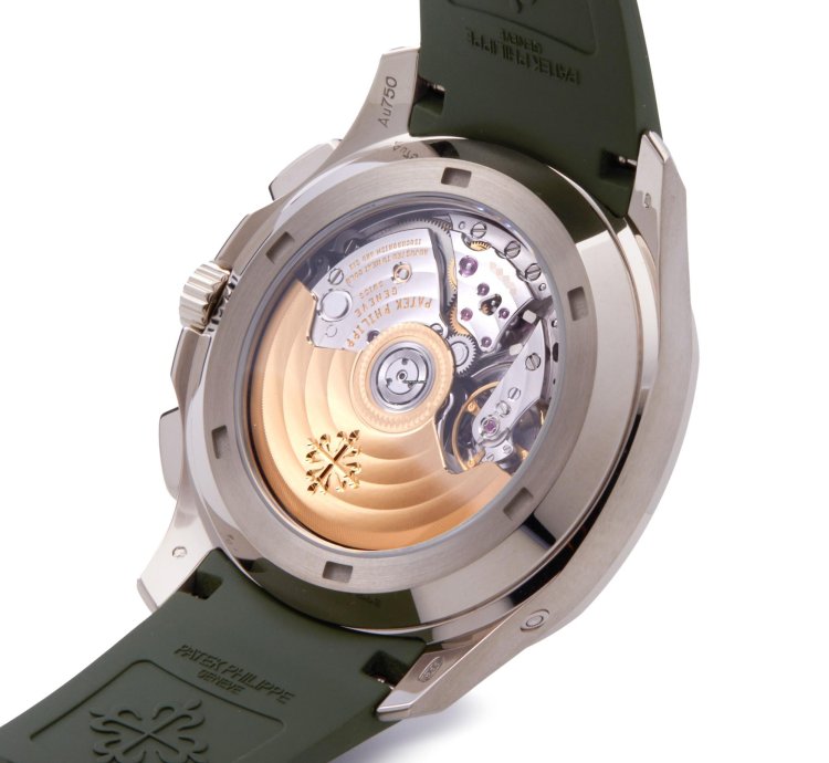 Patek Philippe Aquanaut Chronograph Khaki 18k White Gold 5968g-010 - Ats-w007769