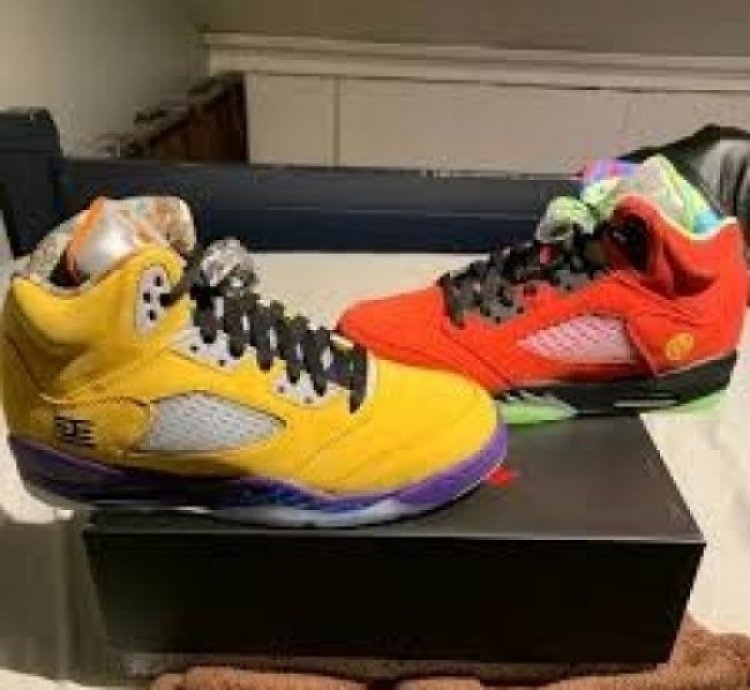 Nik E Air Jordan 5 Se What The Basketball Sneakers