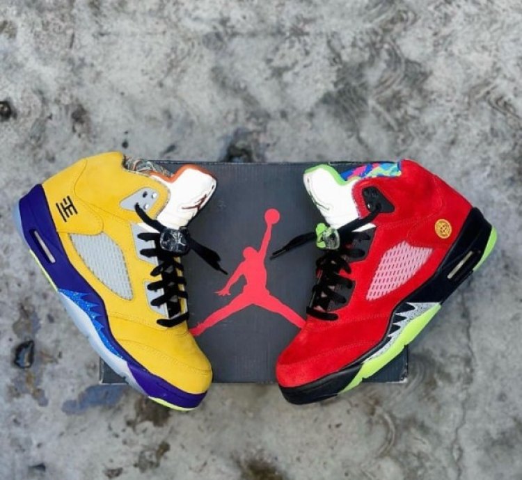 Nik E Air Jordan 5 Se What The Basketball Sneakers