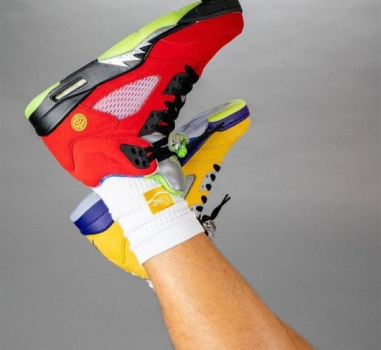 Nik E Air Jordan 5 Se What The Basketball Sneakers
