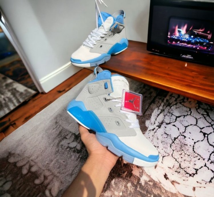 Nik E Air Jordan 6 17 23 Multi Total Blue Basketball Sneakers