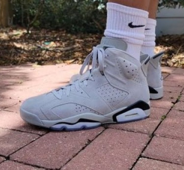 Nik E Air Jordan 6 Georgetown Basketball Sneakers