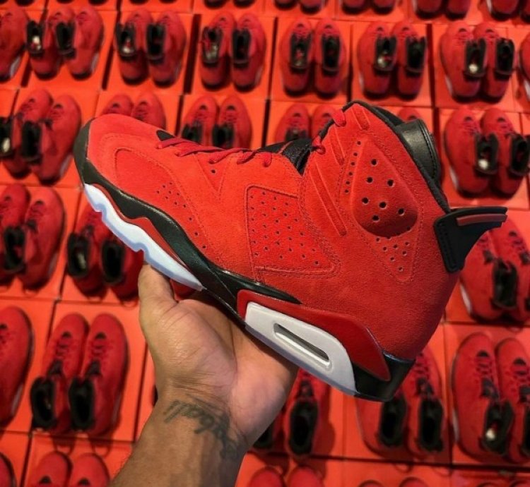 Nik E Air Jordan 6 Toro Bravo Basketball Sneakers Semi Ua