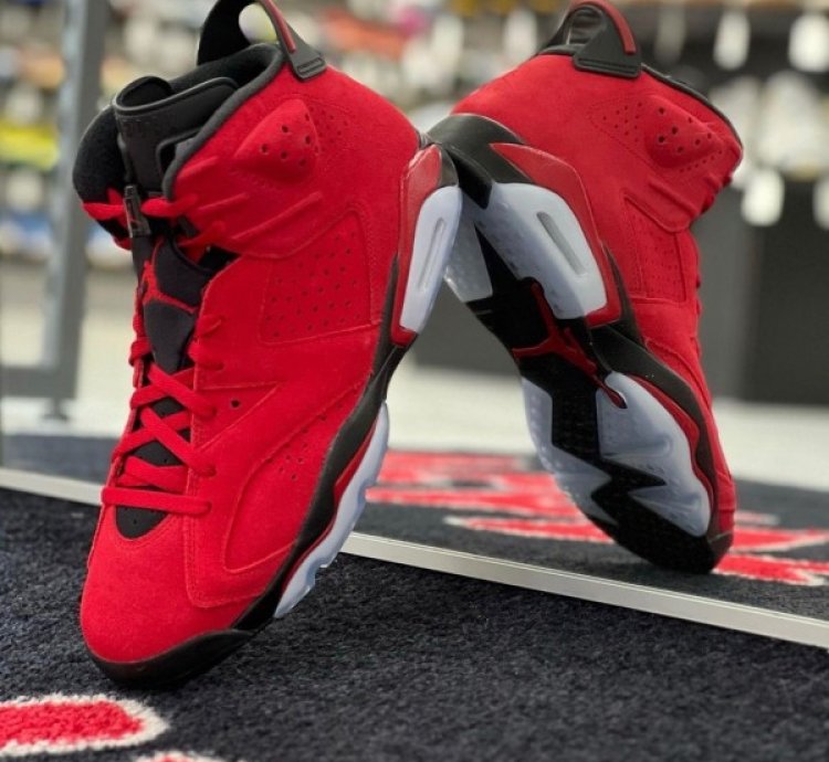 Nik E Air Jordan 6 Toro Bravo Basketball Sneakers Semi Ua