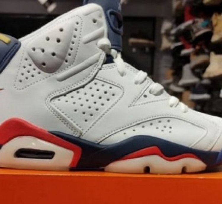 Nik E Air Jordan 6 White Infrared Basketball Sneakers