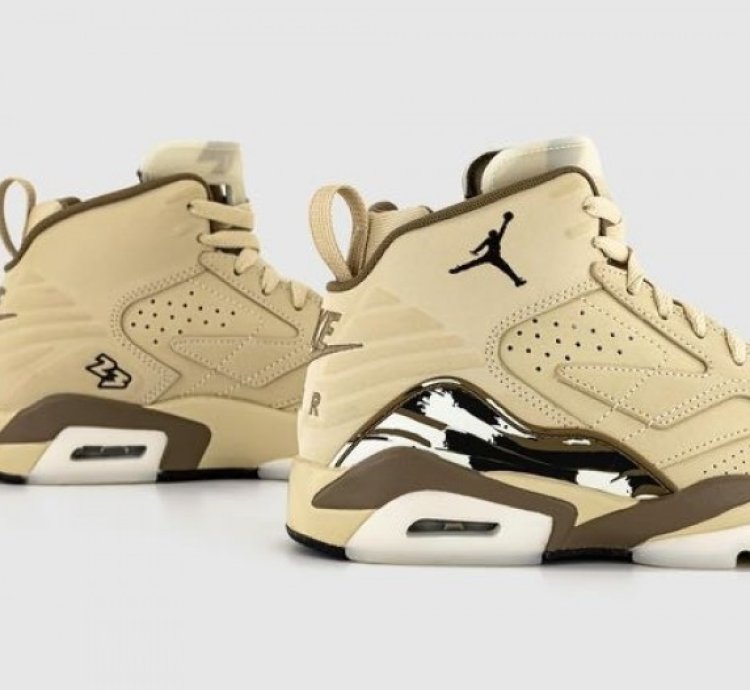 Nik E Air Jordan Gold Shadow Brown Basketball Sneakers