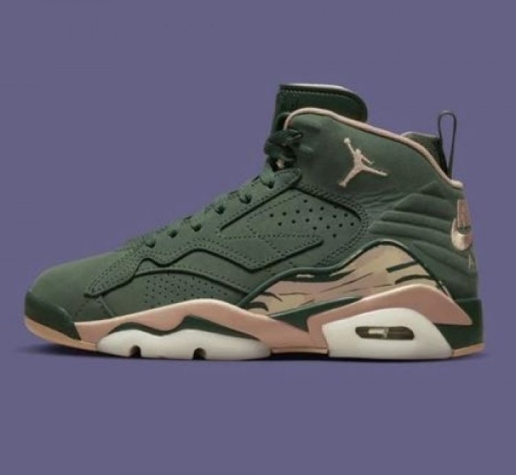 Nik E Air Jordan Mvp 6 Galactic Jade Basketball Sneakers