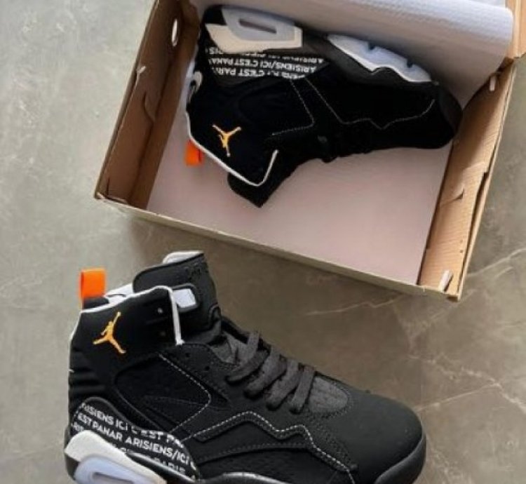 Nik E Air Jordan Mvp Black Magma X Paris Saint Germain Basketball Sneakers