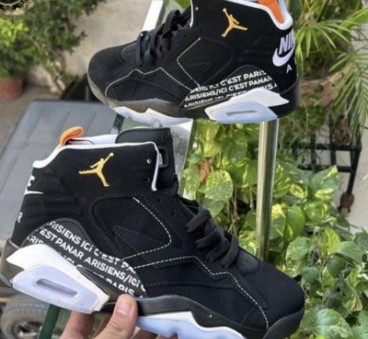Nik E Air Jordan Mvp Black Magma X Paris Saint Germain Basketball Sneakers
