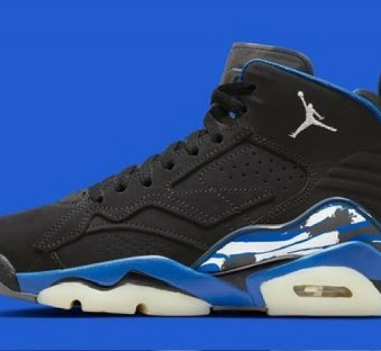 Nik E Air Jordan Mvp Black Royal Basketball Sneakers