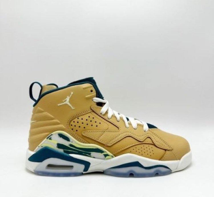 Nik E Air Jordan Mvp Gs Twine Geode Teal Basketball Sneakers