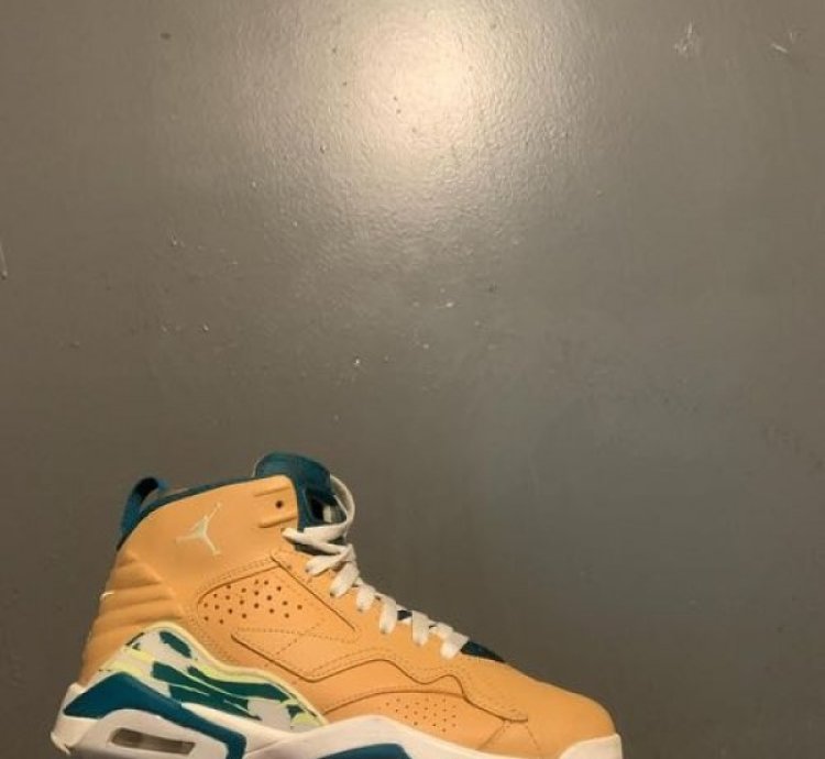 Nik E Air Jordan Mvp Gs Twine Geode Teal Basketball Sneakers