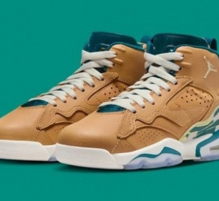Nik E Air Jordan Mvp Gs Twine Geode Teal Basketball Sneakers
