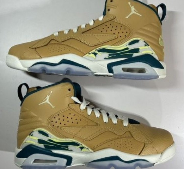 Nik E Air Jordan Mvp Gs Twine Geode Teal Basketball Sneakers
