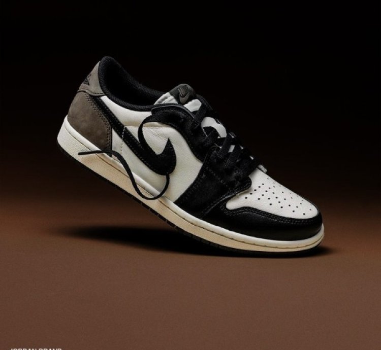 Nik E Air Jordan Retro 1 Low Brown Mocha Basketball Sneakers