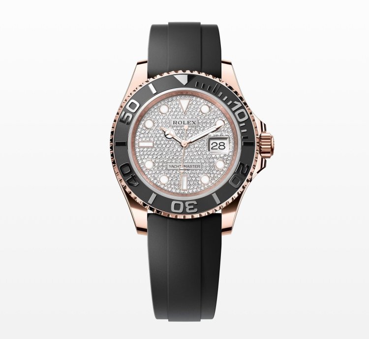 Rolex Yacht-master 40 Paved Diamond Dial Unworn