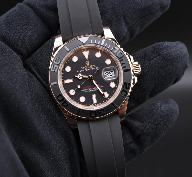 Rolex Yacht-master 40 Rose Gold 126655 Oysterflex Unworn