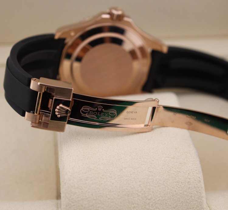 Rolex Yacht-master 40 Rose Gold 126655 Oysterflex Unworn