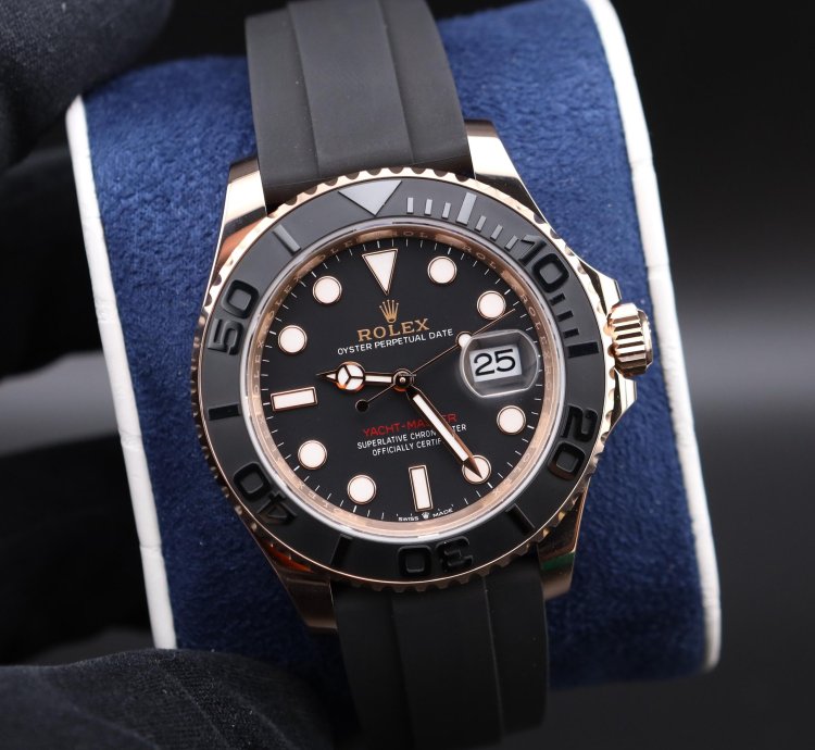 Rolex Yacht-master 40 Rose Gold 126655 Oysterflex Unworn