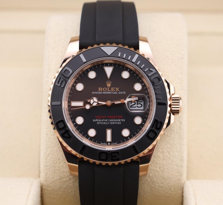 Rolex Yacht-master 40 Rose Gold 126655 Oysterflex Unworn