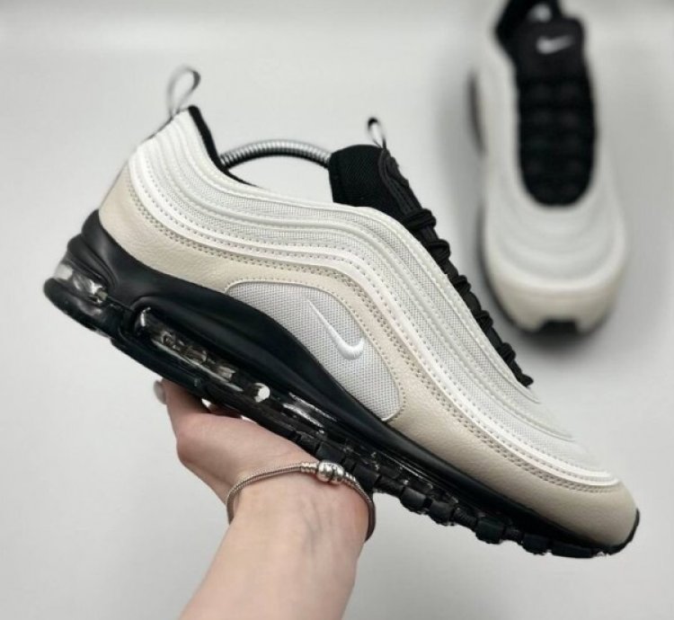 Nik E Air Max 97 Light Bone Sneakers Semi Ua