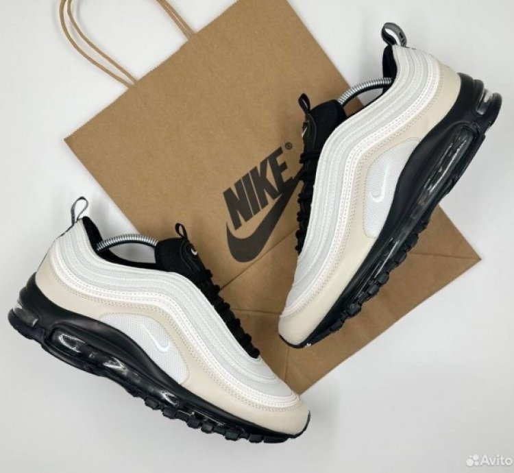 Nik E Air Max 97 Light Bone Sneakers Semi Ua