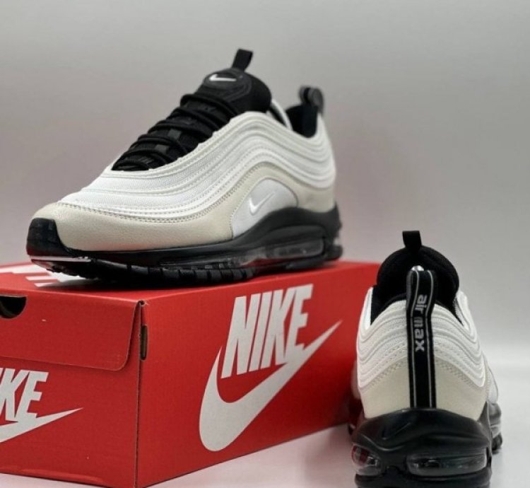 Nik E Air Max 97 Light Bone Sneakers Semi Ua