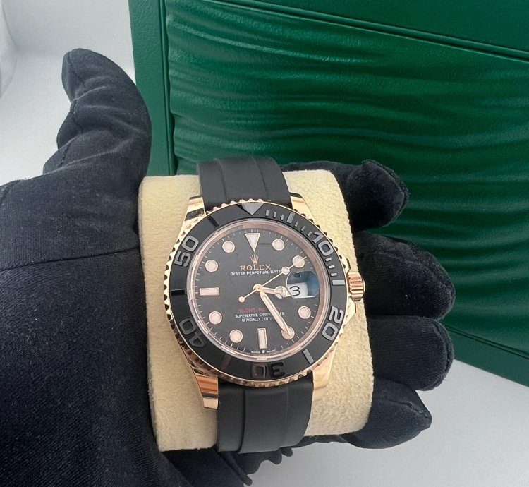 Rolex Yacht-master 40 Rose Gold Oysterflex Braclet