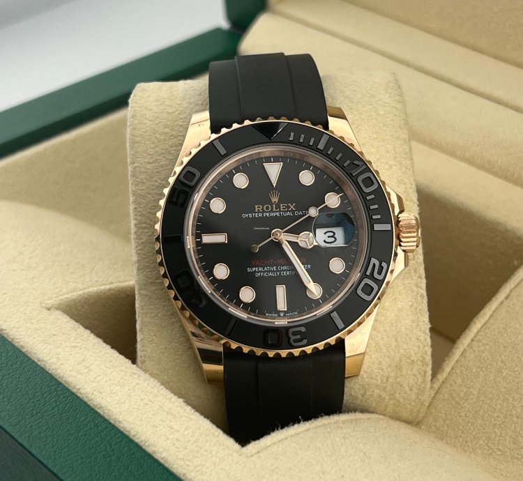 Rolex Yacht-master 40 Rose Gold Oysterflex Braclet