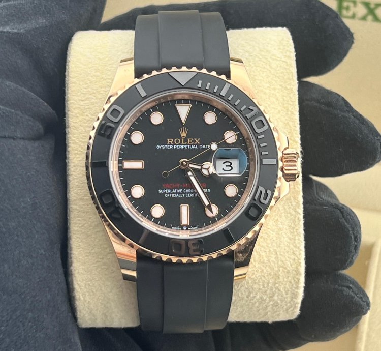Rolex Yacht-master 40 Rose Gold Oysterflex Braclet