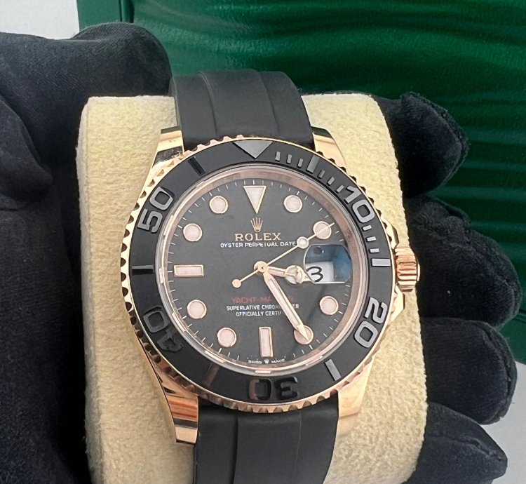 Rolex Yacht-master 40 Rose Gold Oysterflex Braclet