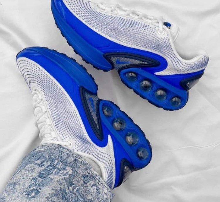 Nik E Air Max Dn Royal Platinum Basketball Sneakers
